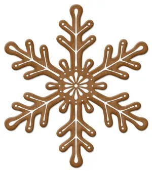 12" Metal Embossed Snowflake