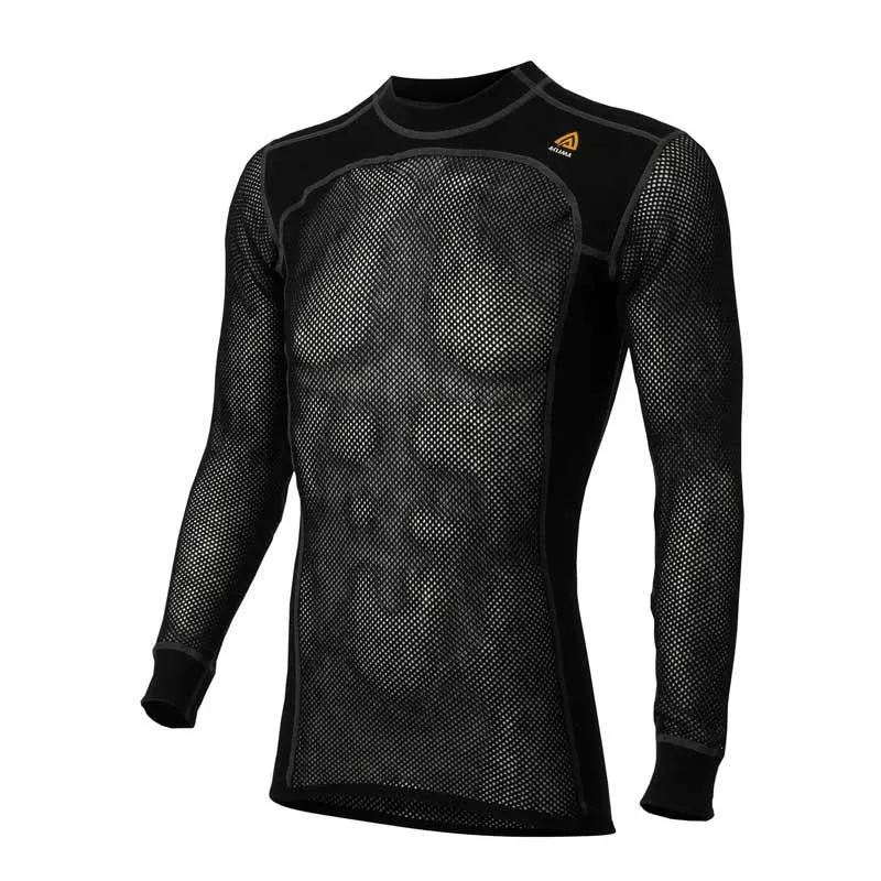 Aclima WoolNet crewneck M's (Jet Black)