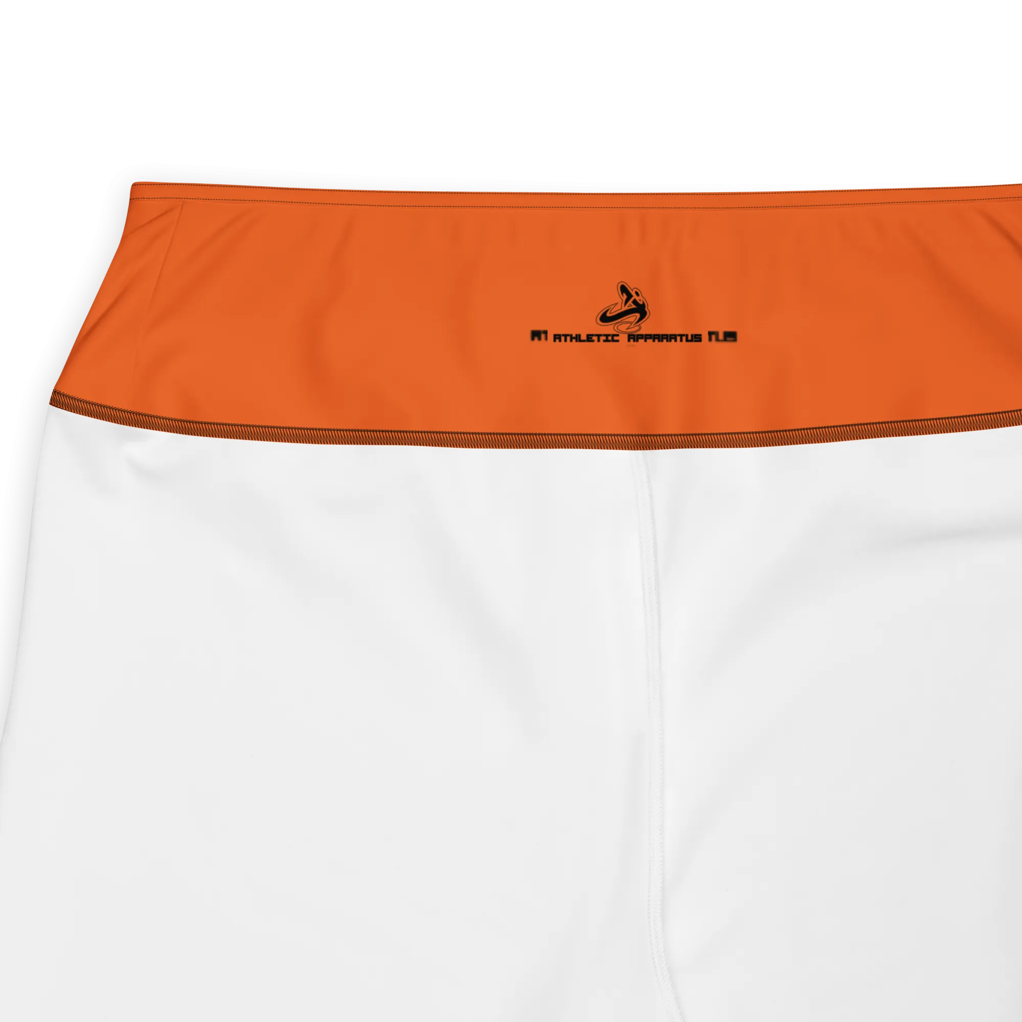 Athletic Apparatus Orange Black logo Plus Size Leggings