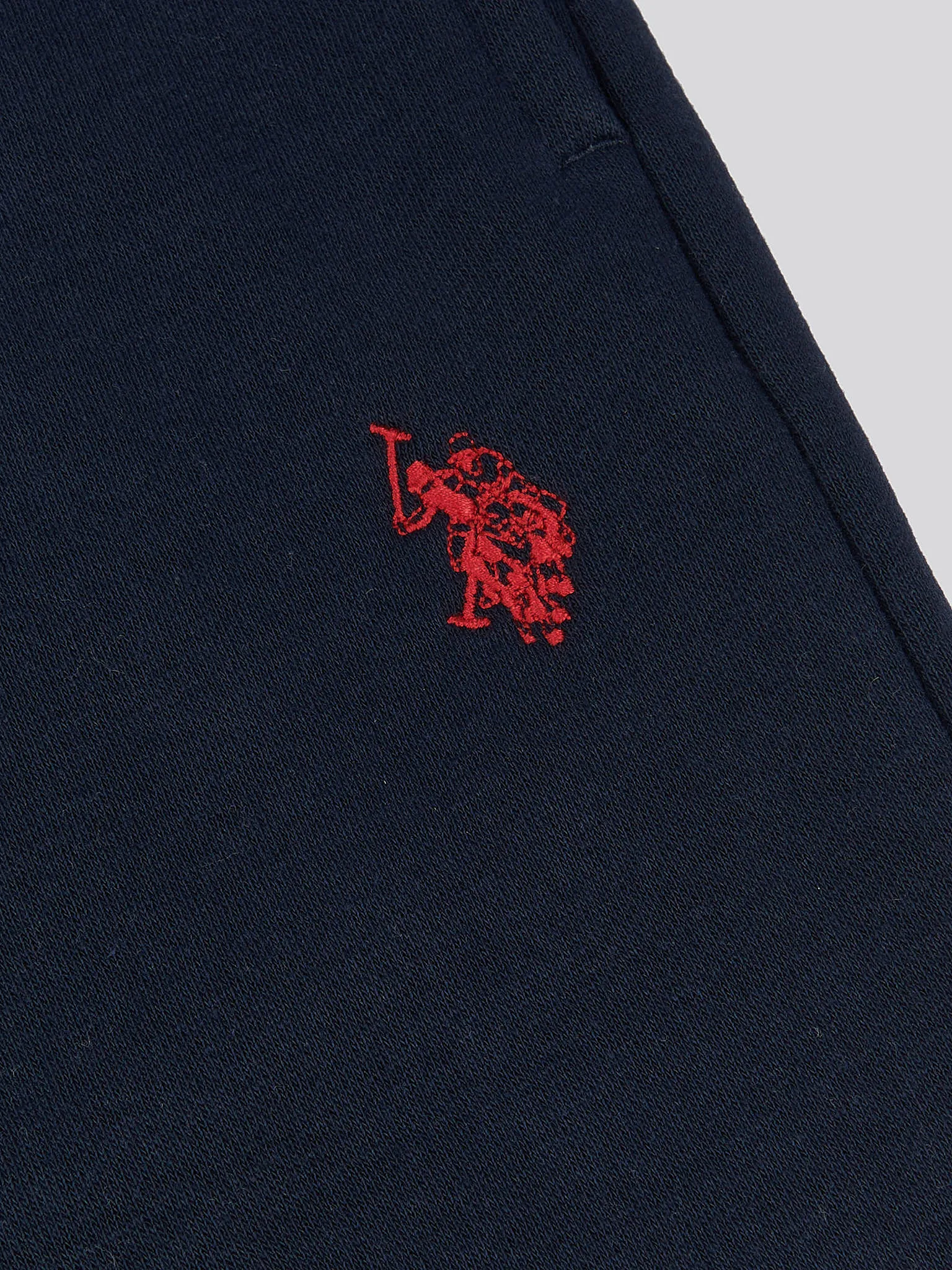 Boys Double Horsemen Joggers in Dark Sapphire Navy / Haute Red DHM