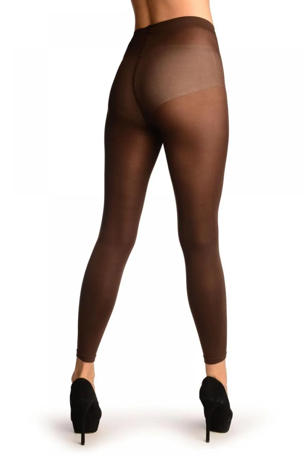 Brown 120 Denier (Winter) Footless Tights