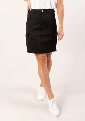 Canvas Cargo Pencil Skirt
