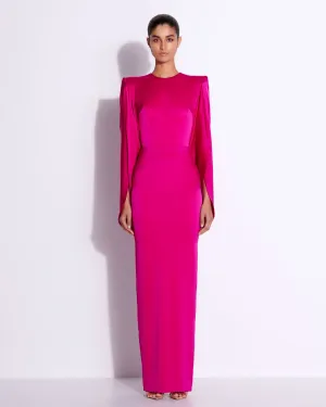Cape Column in Satin Crepe
