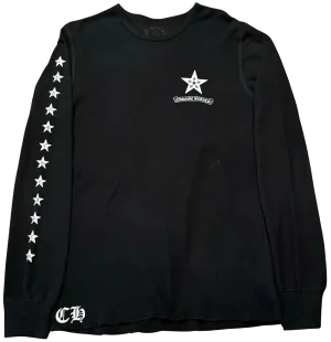 Chrome Hearts Star Logo Thermal L/S T-Shirt Black (Preowned Size L)