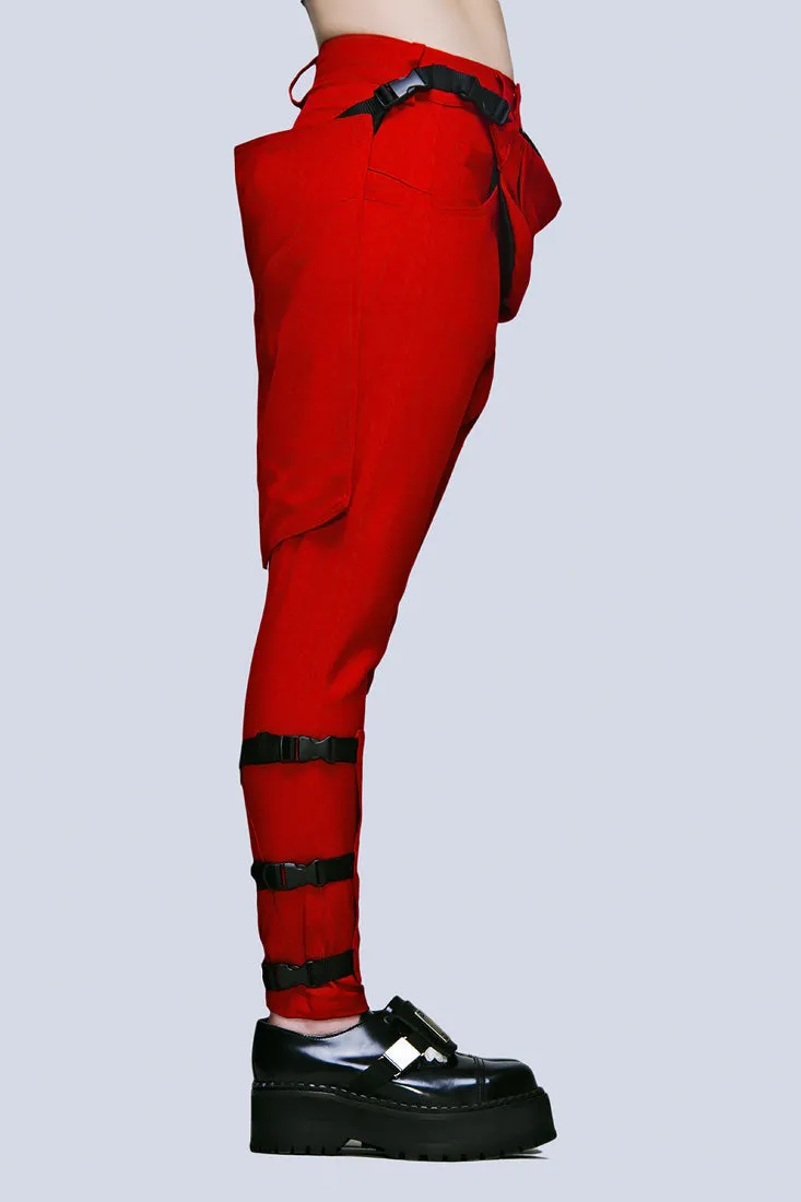 Clip Pants (Block Red)