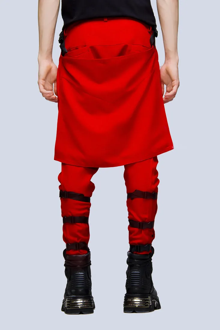 Clip Pants (Block Red)