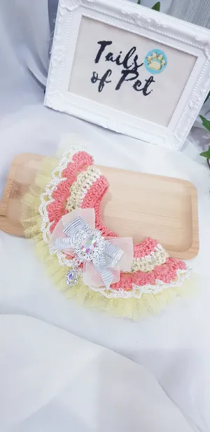 Crochet Pet Cape Collection: Josie Cape with Rhinestone (28 - 32cm)