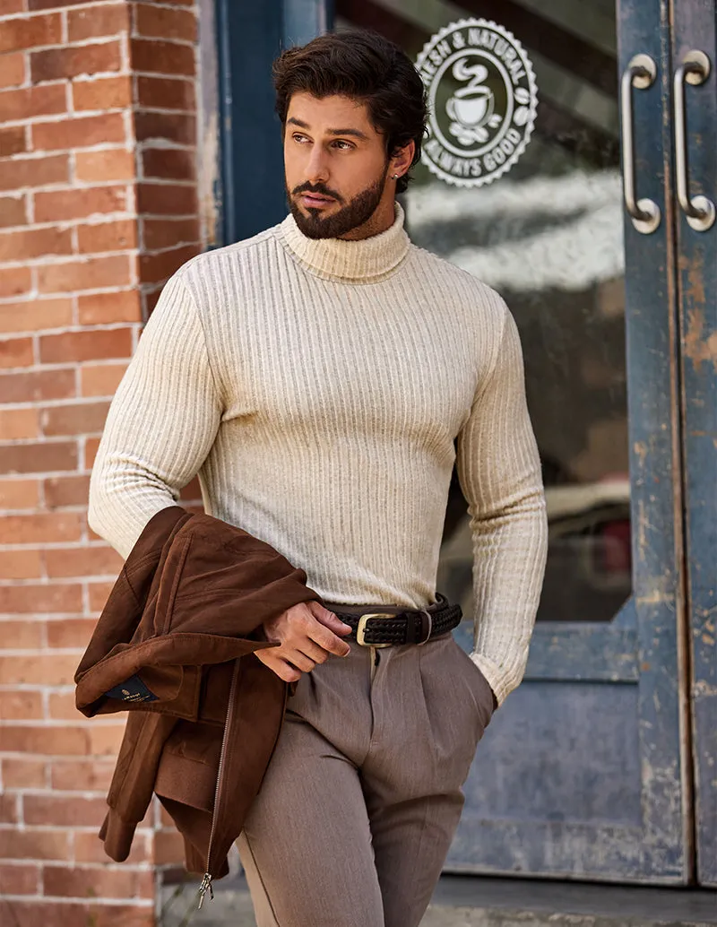 Ekouaer Men Turtleneck Pullover Sweater (US Only)