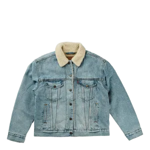 Exbf Sherpa Trucker Strangerwa Light Indigo - Worn In