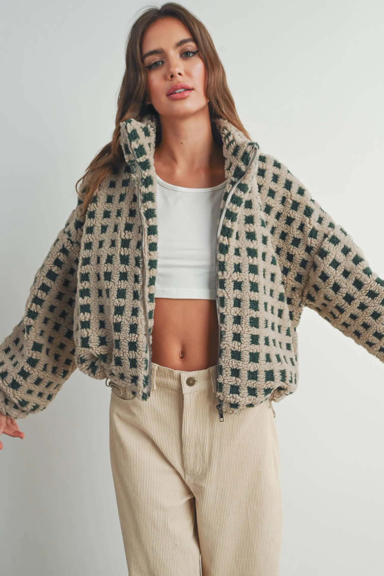 Fuzzy Sherpa Jacket