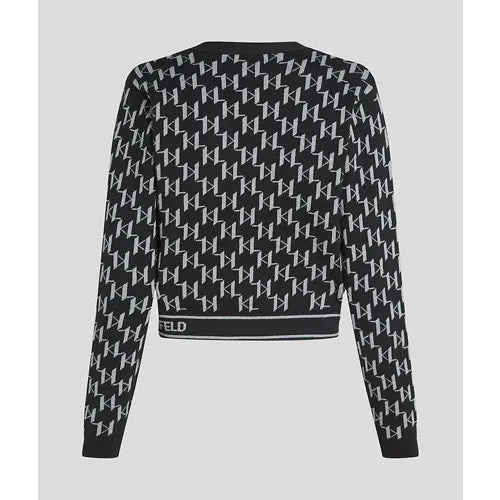 KL MONOGRAM CARDIGAN