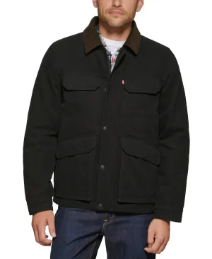Levi's Men's Cotton Workwear Four Pocket Field Jacket Black Medium