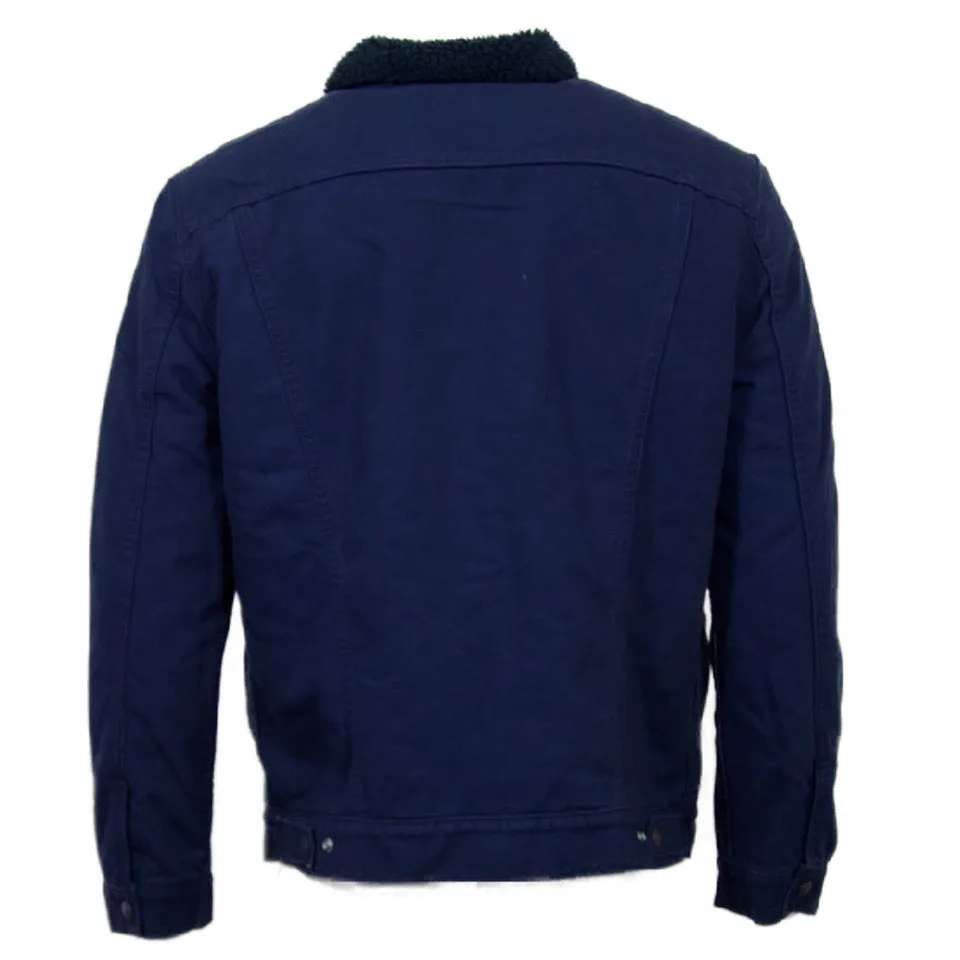 Levi's Mens Sherpa Jacket Type II Trucker Button Up Lined Insulated Coat