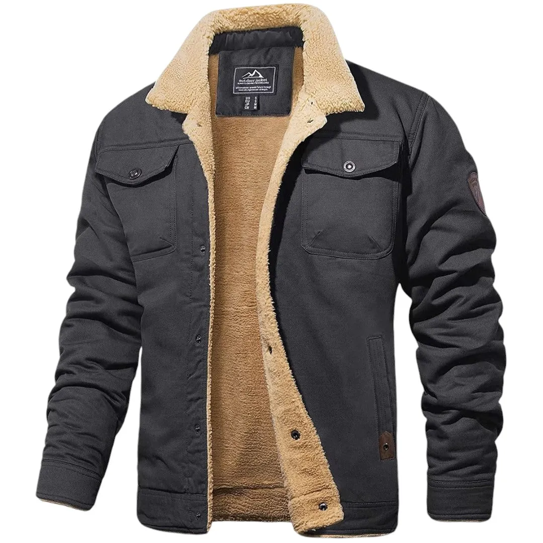 LIAM™ | Premium Fleece Cargo Jacket