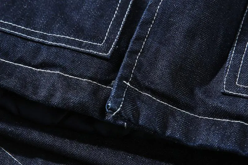Men's Winter Casual Warm Denim Parka | Plus Size