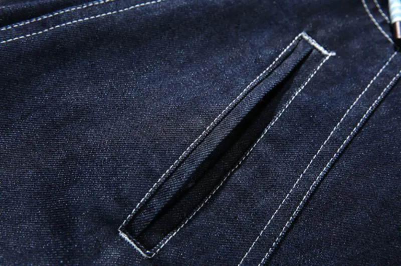 Men's Winter Casual Warm Denim Parka | Plus Size