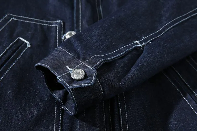 Men's Winter Casual Warm Denim Parka | Plus Size
