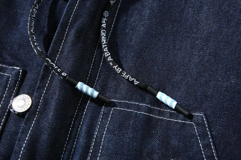Men's Winter Casual Warm Denim Parka | Plus Size
