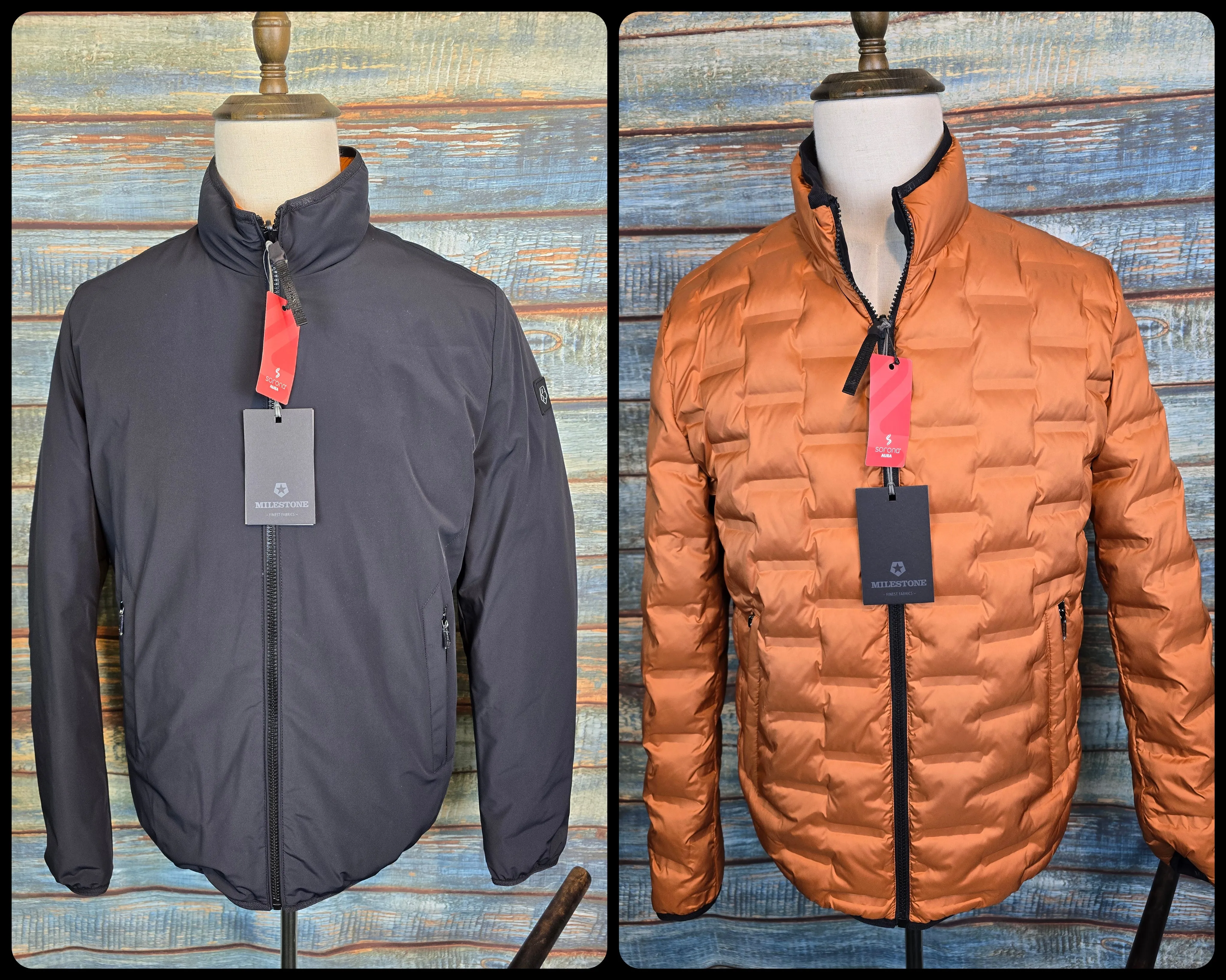 Milestone Black / Orange Reversible Jacket