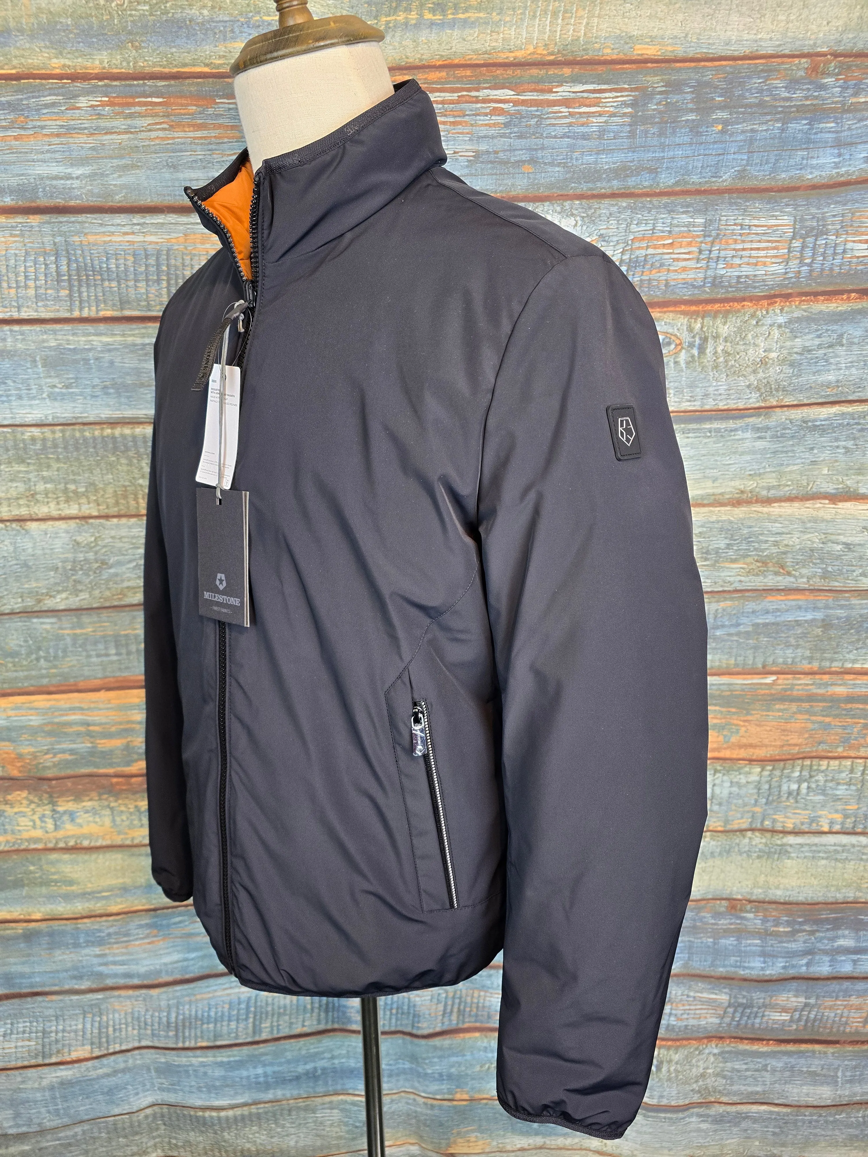 Milestone Black / Orange Reversible Jacket