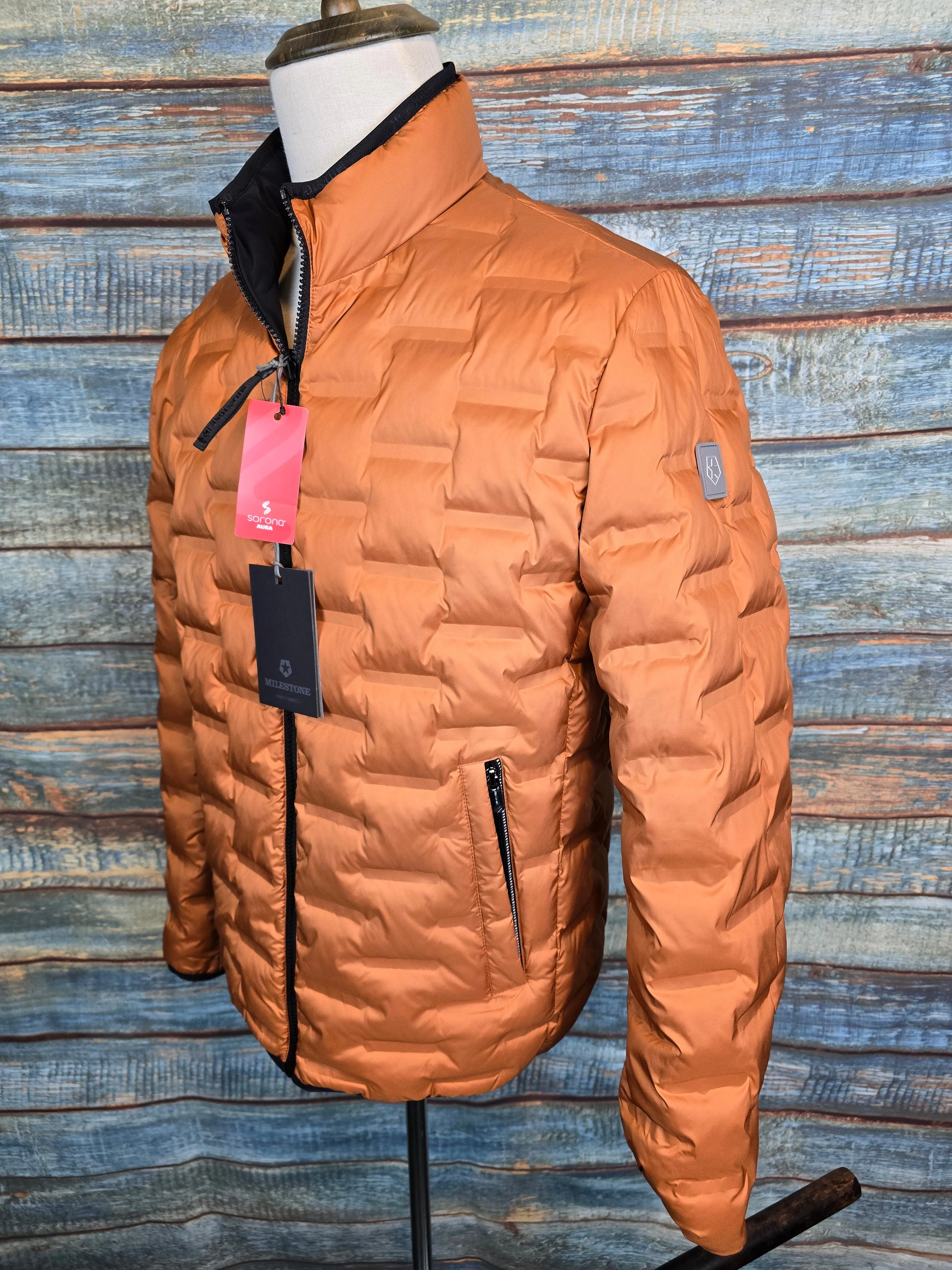 Milestone Black / Orange Reversible Jacket