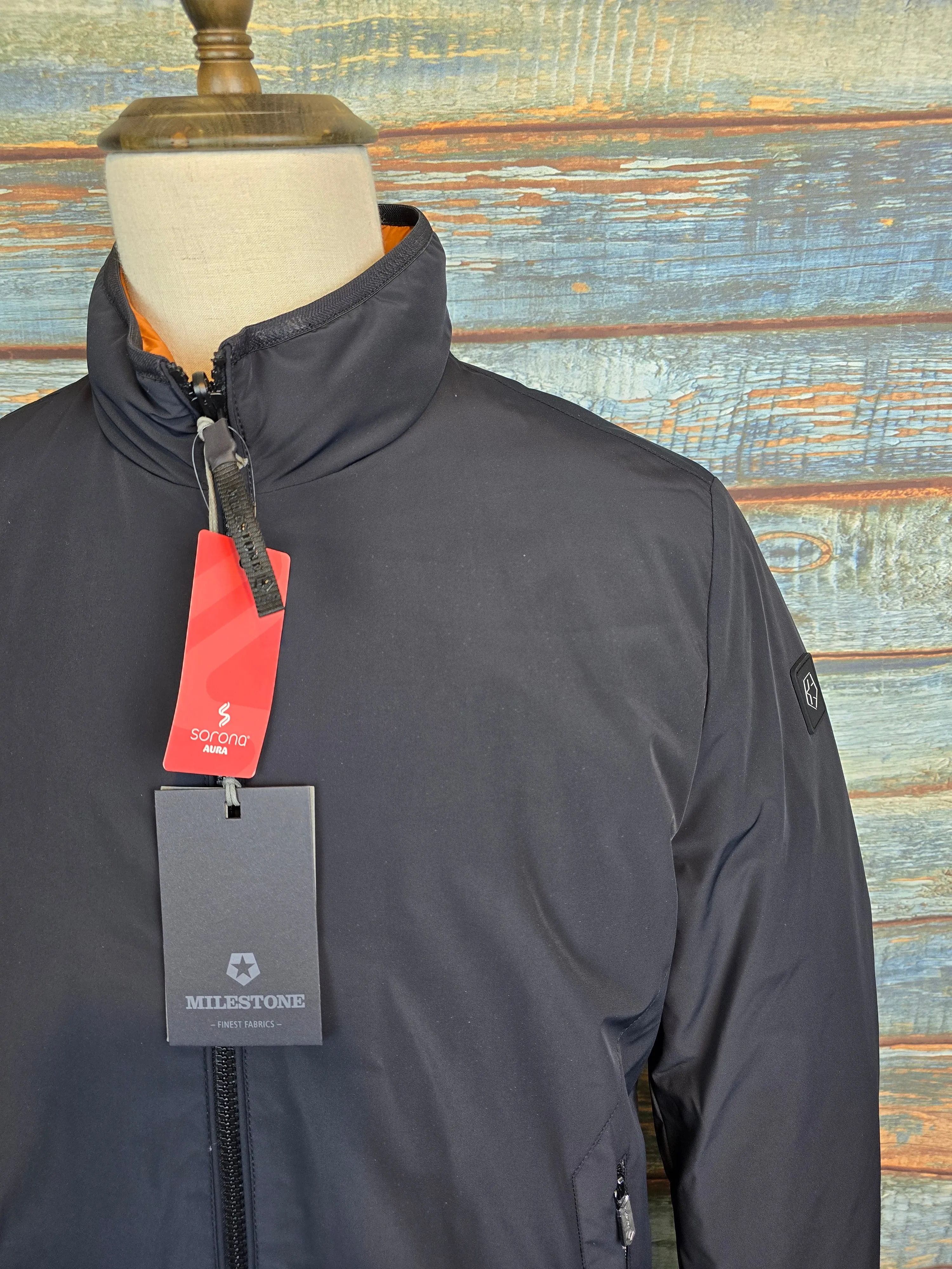 Milestone Black / Orange Reversible Jacket