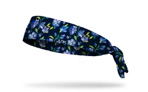 Periwinkle Petals Tie Headband