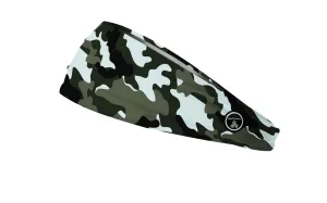 RAVEbandz The Pro - Wide Stretch Headband (Defender - Green)