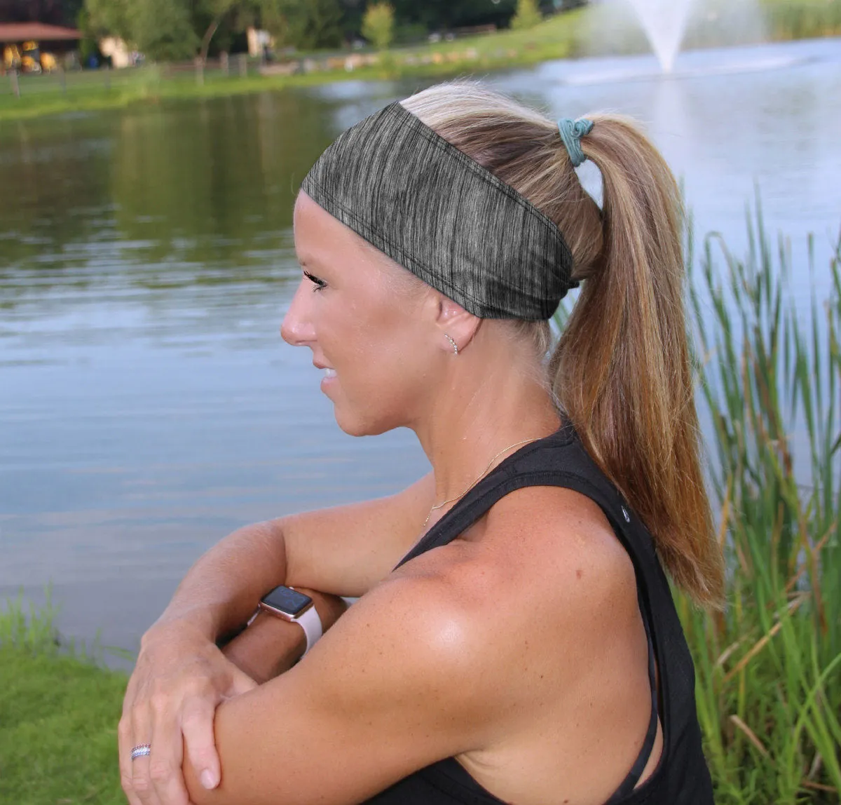 RAVEbandz The Pro - Wide Stretch Headband (Weathered)