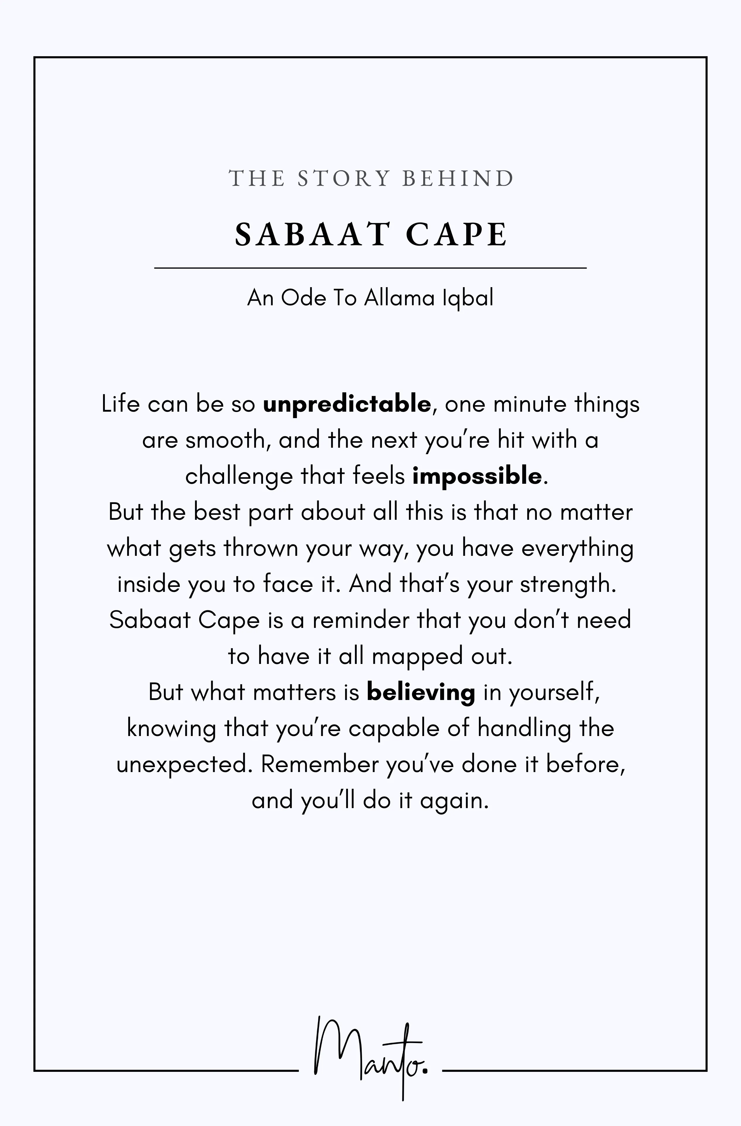 Sabaat Cape - Beige & Black
