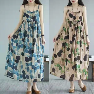 Sabrina – Polka Dot A-Line Slip Dress