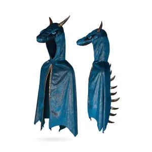 Starry Night Dragon, Teal/Gold, Size 5-6