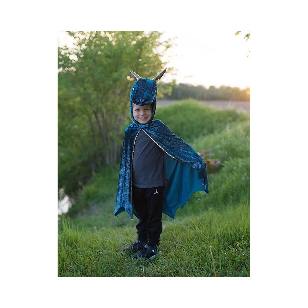 Starry Night Dragon, Teal/Gold, Size 5-6