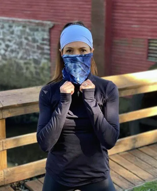 The LEGEND - Neck Gaiter (Royal Blue Tie Dye)