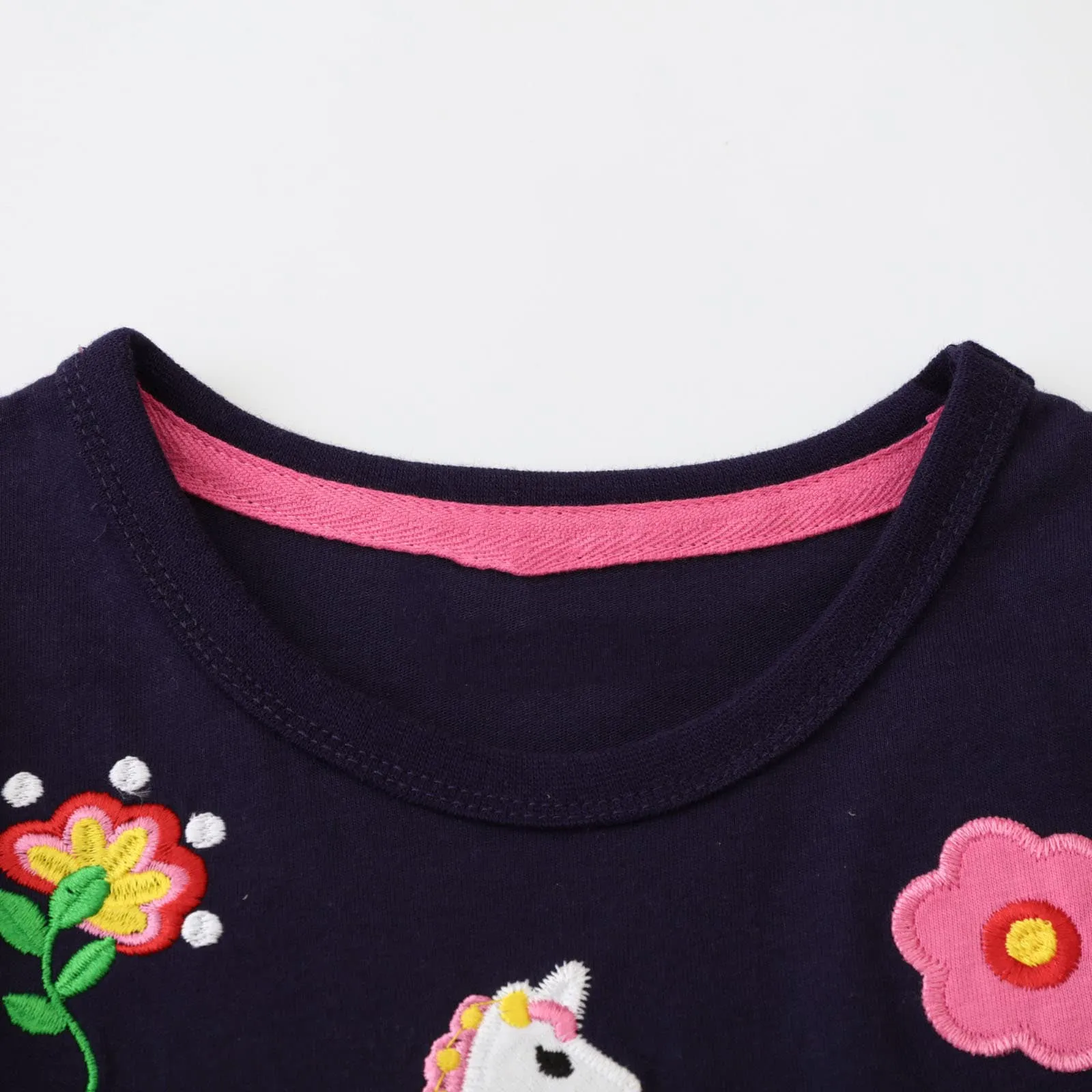 Unicorn Girls Sleeveless Summer Unicorn &  Floral Pattern Dress