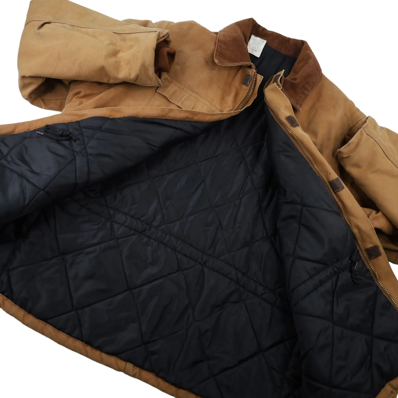 Vintage Carhartt CQ186 Quilted Chore Coat - 2XL