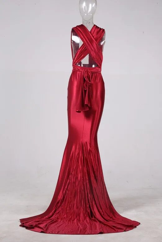 Women's Sleeveless V-Neck Maxi Dress