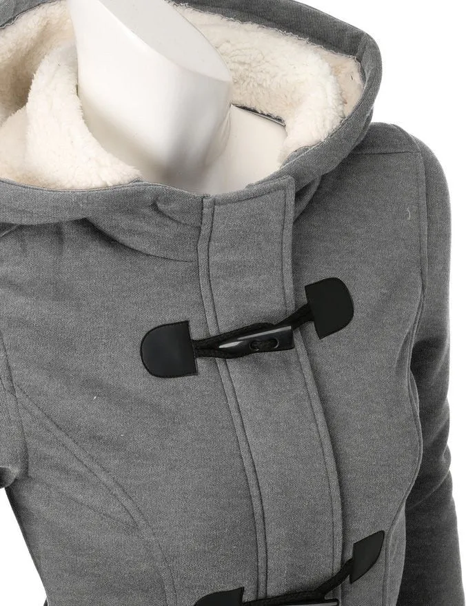 Women's Spring/Autumn Casual Hooded Coat With Hidden Zipper