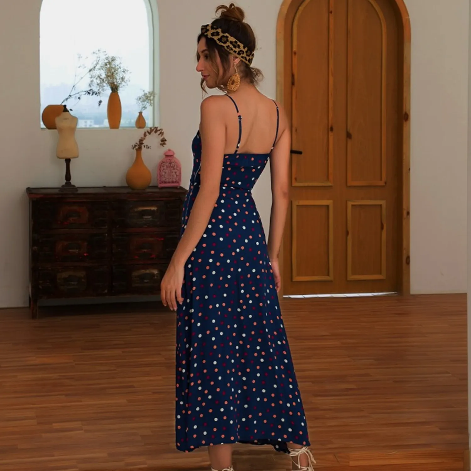 Women's Summer Casual Sleeveless Printed Dress