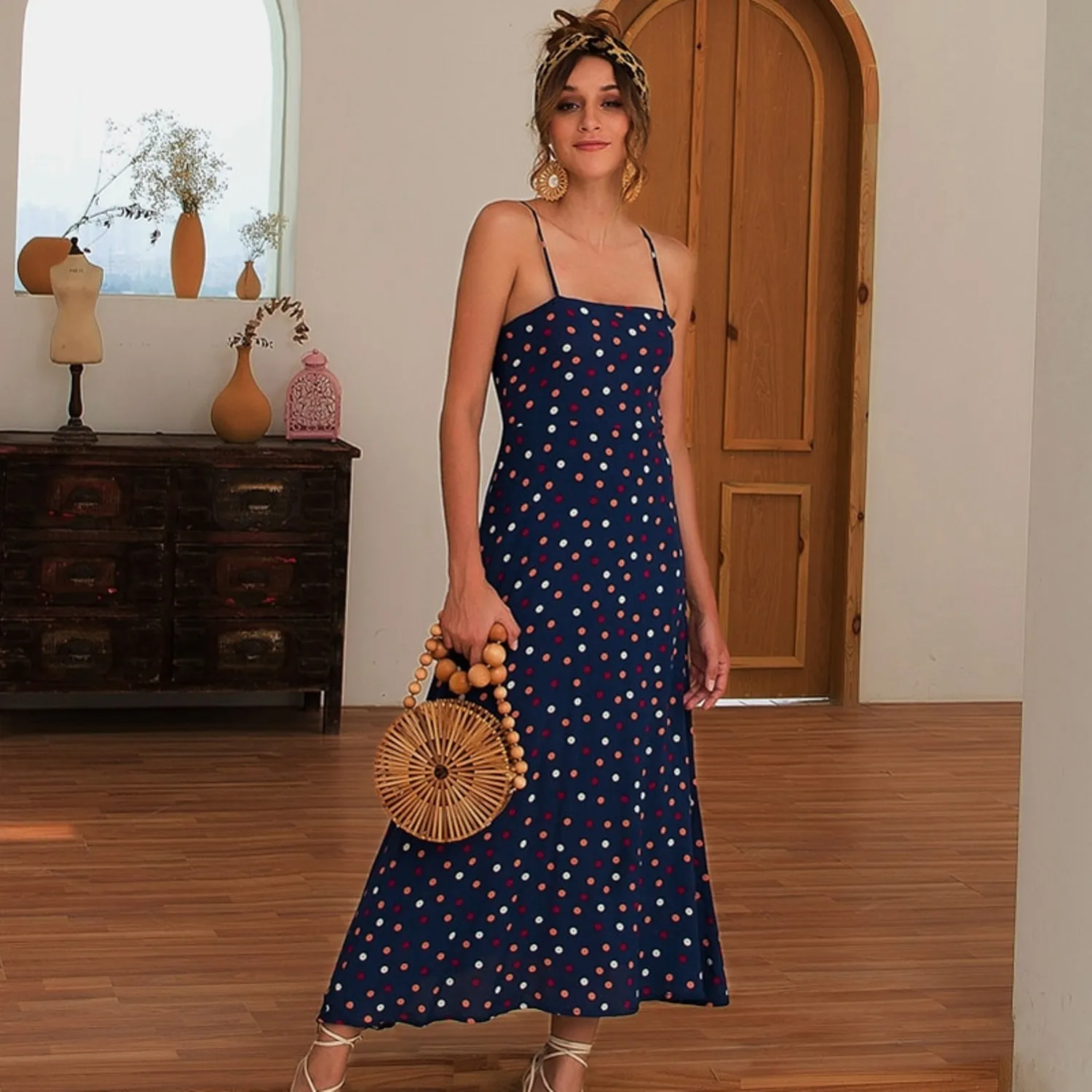 Women's Summer Casual Sleeveless Printed Dress