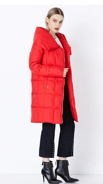Women's Winter Warm Windproof Stylish Hooded Parka