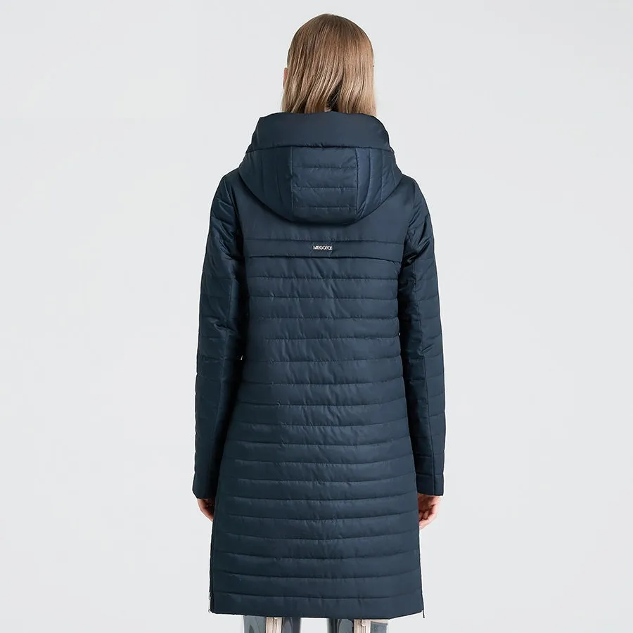 Women's Winter Windproof Hooded Polyester Parka