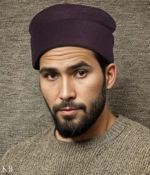 Woody Brown Afghani Style Foam Cap