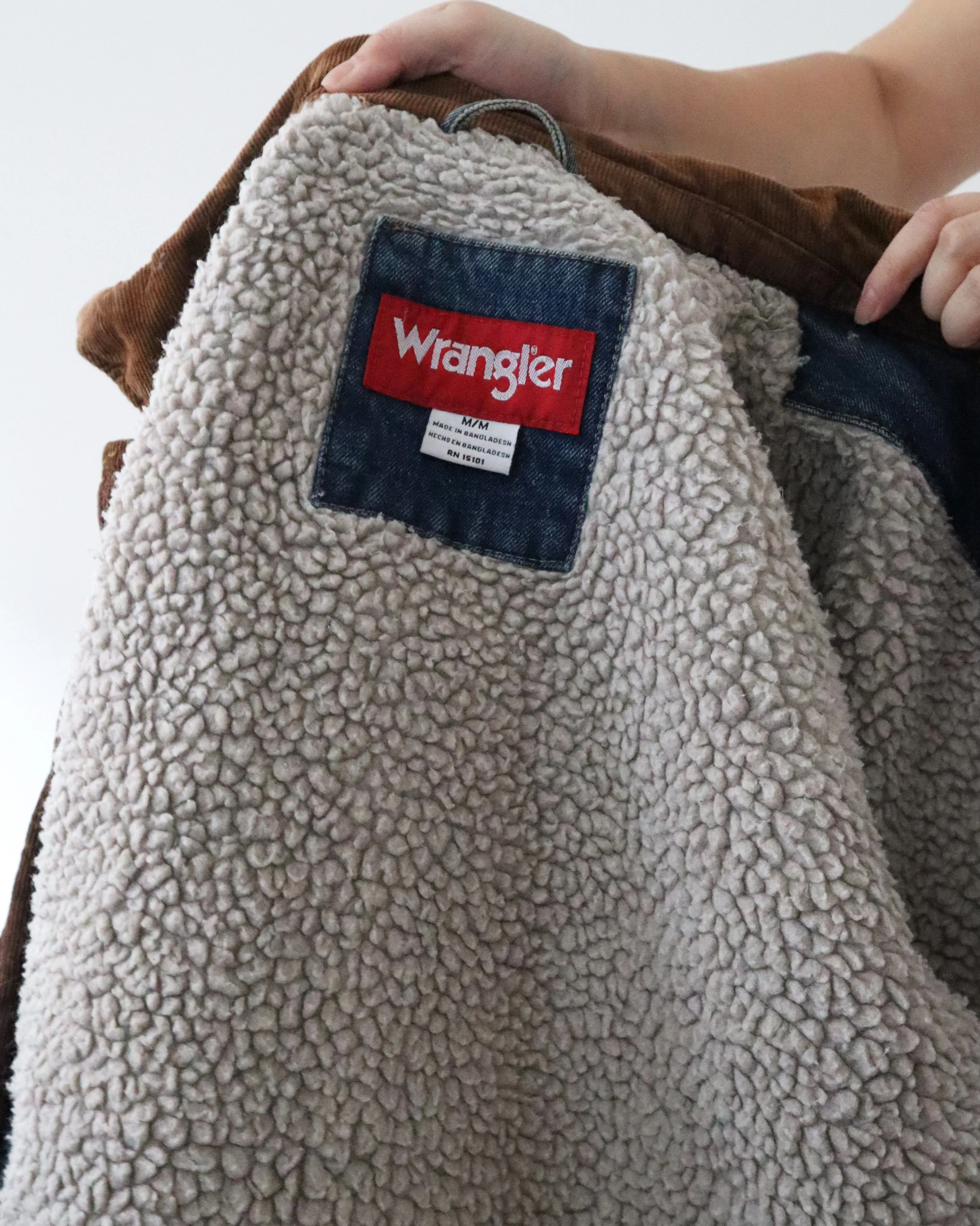 Wrangler Sherpa Lined Denim Jacket (M)