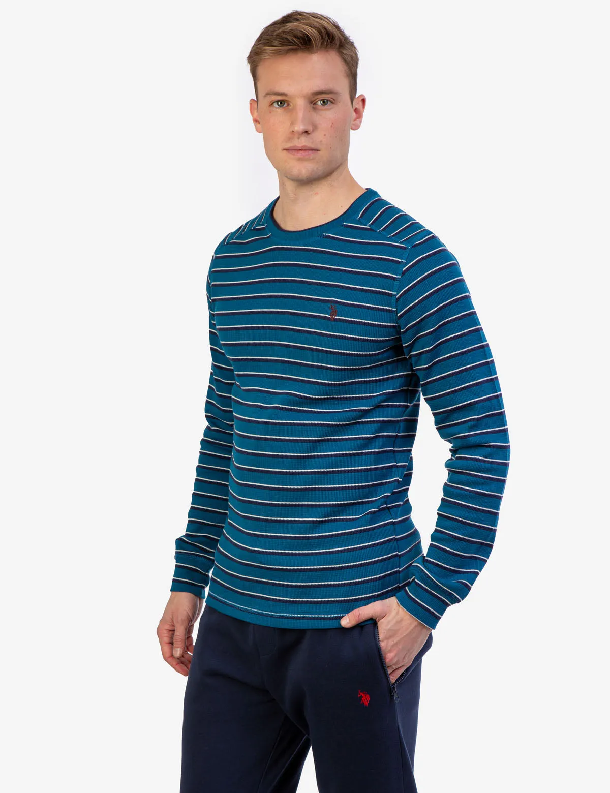 YARN DYE STRIPE THERMAL