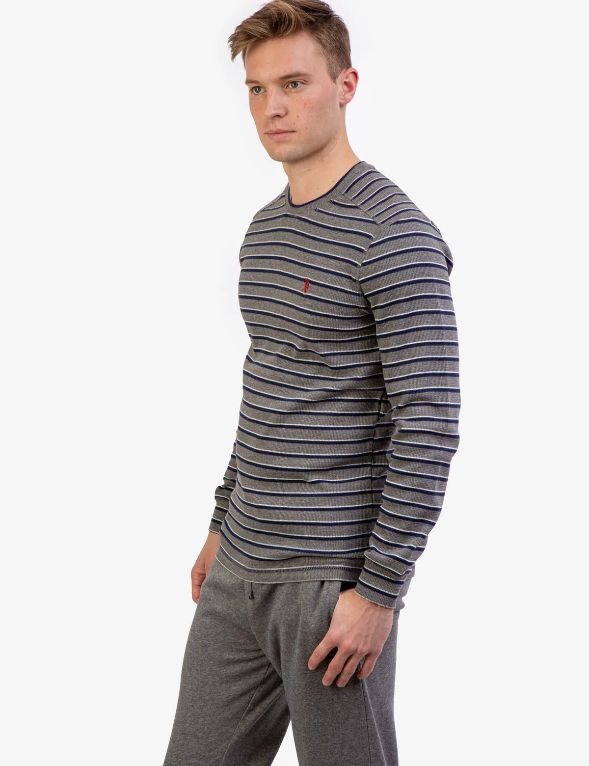 YARN DYE STRIPE THERMAL