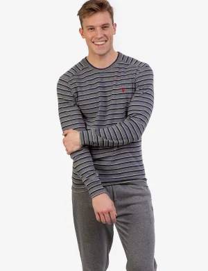 YARN DYE STRIPE THERMAL